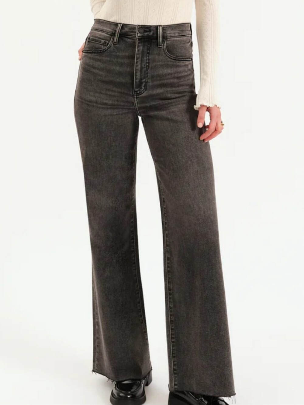 Daze Denim Far Out High Rise Wide Leg Jeans - 8